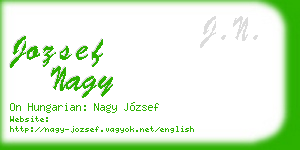jozsef nagy business card