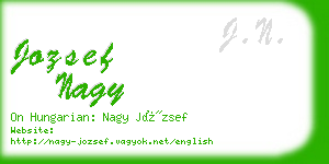 jozsef nagy business card